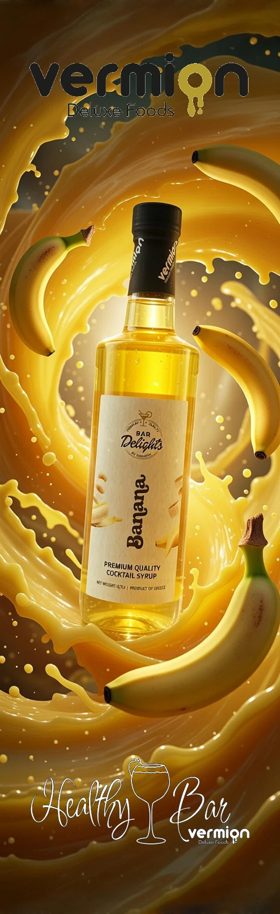 Syrop Bananowy 0,7l - Vermion Deluxe Food Banana banana-syrop