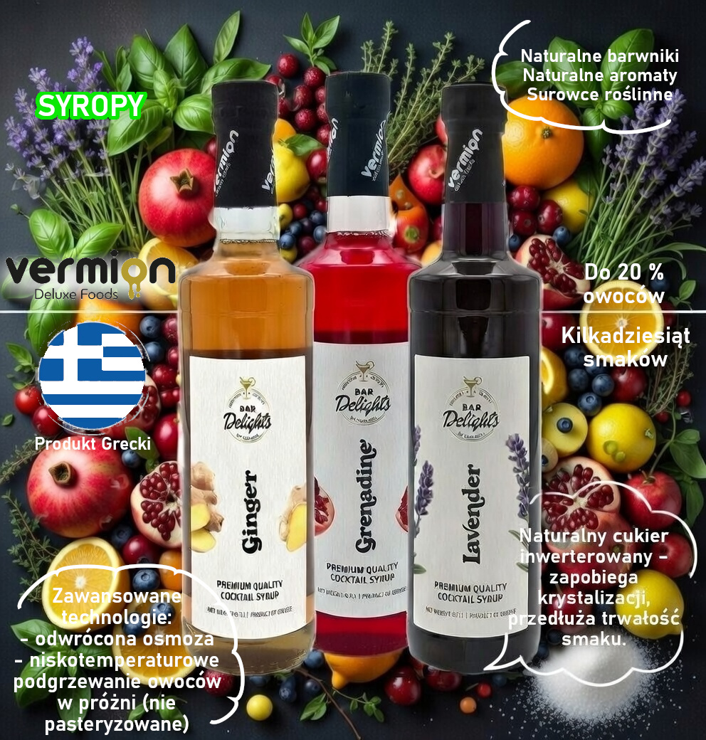 Syrop Bananowy 0,7l - Vermion Deluxe Food Banana banner-vermion-syropy