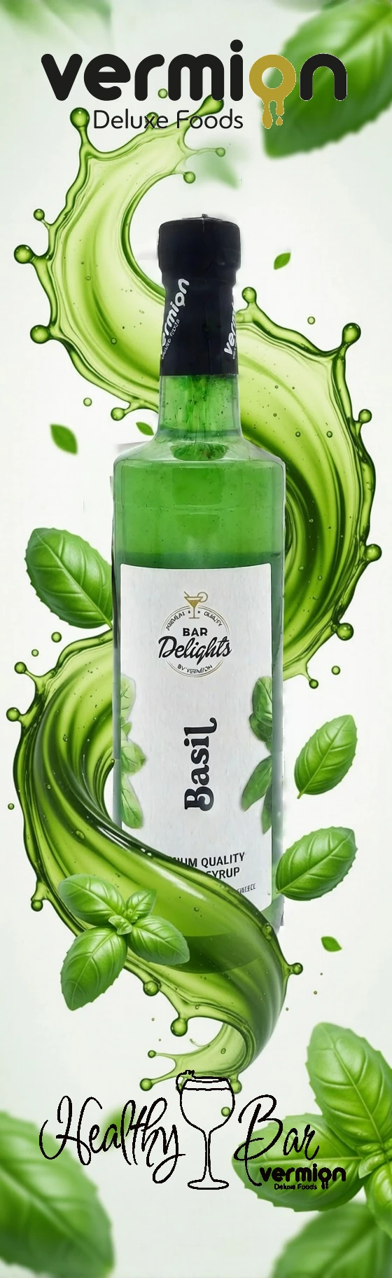 Syrop Bazylia 0,7l - Vermion Deluxe Food Basil syrop-bazylia