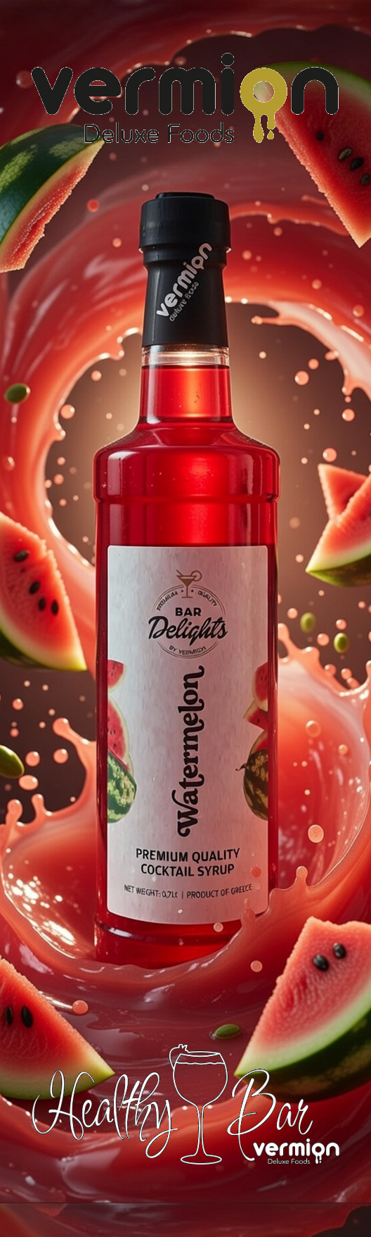 Syrop Arbuzowy 0,7l - Vermion Deluxe Food Watermelon syrop-arbuz
