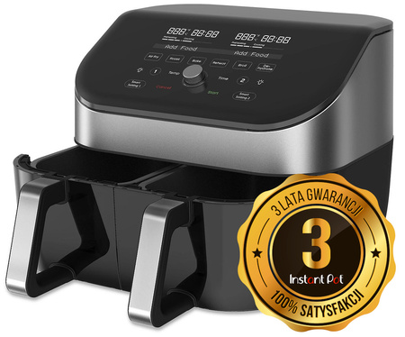 frytkownica beztłuszczowa Instant Vortex Plus Dual srebrny